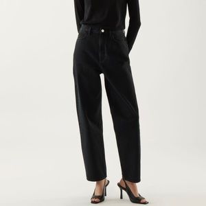 COS Tapered Leg Black Jeans